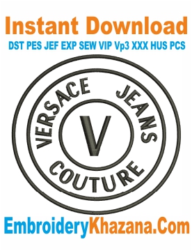 Versace Logo Embroidery Design