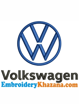 Volkswagen Logo Embroidery Design