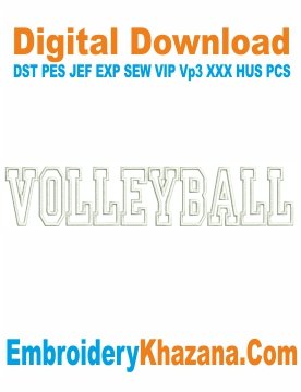 Volleyball Applique Embroidery Designs