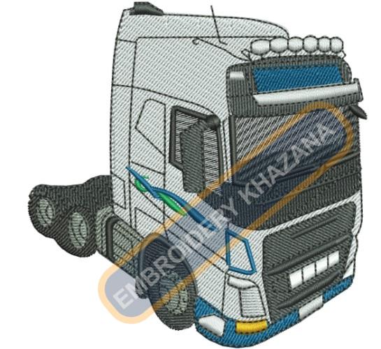 Volvo Truck Embroidery Design