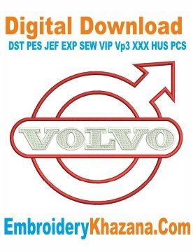 Volvo Logo Embroidery Designs