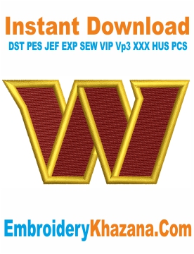 Washington Commanders Logo Embroidery Design