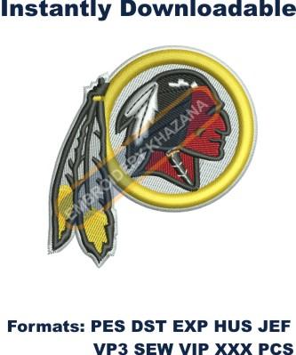 Washington Redskins Logo Embroidery Design