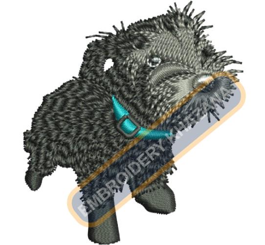 West Highland Terrier Embroidery Design