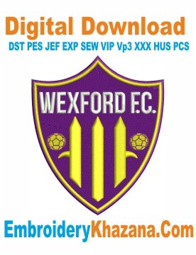 Wexford FC Embroidery Design