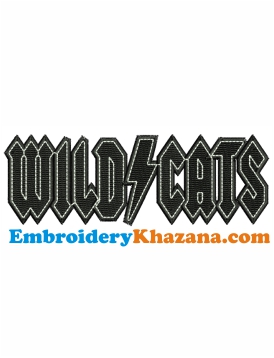 Wild Cats Embroidery Design
