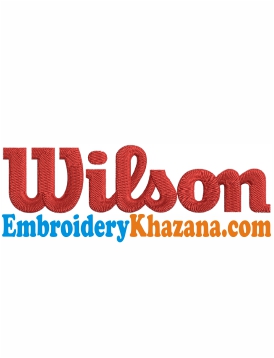 Wilson Logo Embroidery Designs