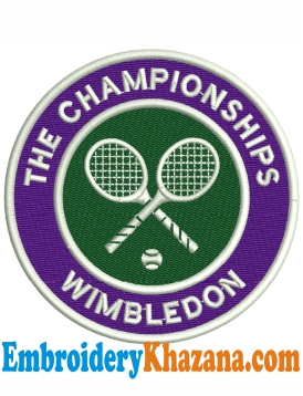 Wimbledon Embroidery Design