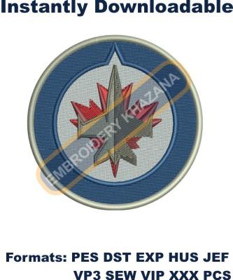 Winnipeg Jets Logo embroidery design