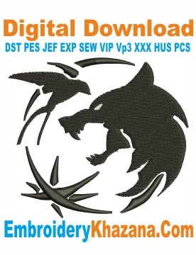 Witcher Logo Embroidery Design