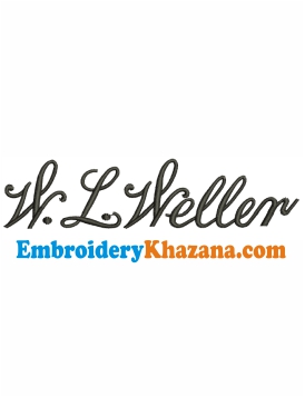 Wl Weller Logo Embroidery Design