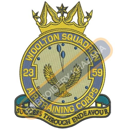 Woolton Squadron Crest Embroidery Design