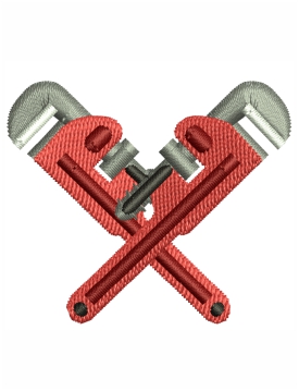 Wrench Icon Embroidery Design
