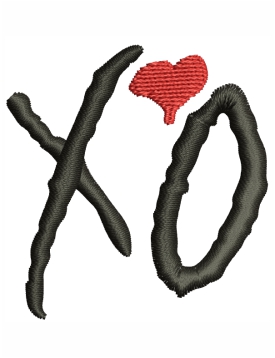 XO Lover Embroidery Design