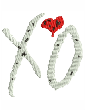 XO Logo Embroidery Design