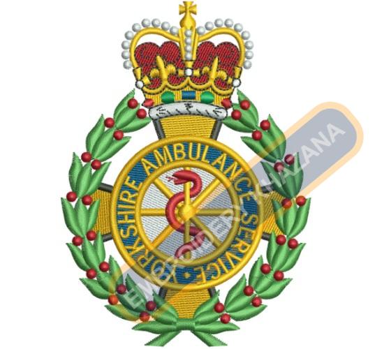 Yorkshire Ambulance Crest Embroidery Design