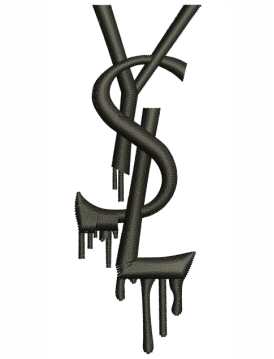 YSL Logo Embroidery Design