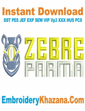Zebre Rugby Club Embroidery Design