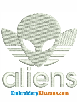 Alien Embroidery Design