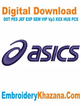 Asics Logo Embroidery Design
