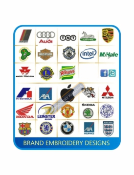 Branded Popular Logos Embroidery Designs