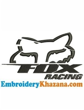 Fox Racing Logo Embroidery Design