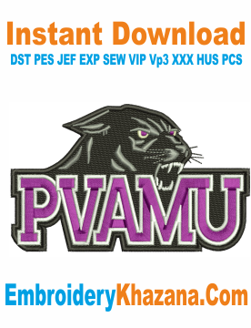 Prairie View A and M University Embroidery Design