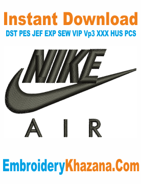 Nike Air Embroidery Design