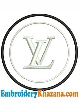 Louis Vuitton Logo Embroidery Design