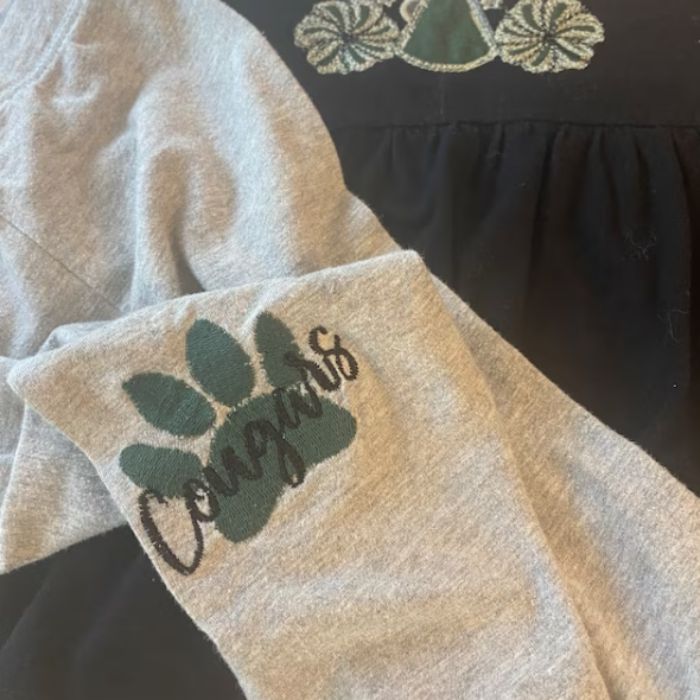 Cougars Paws Embroidery Design